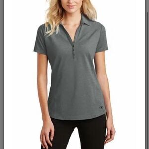 Women’s Grey Polo Uniform Professional Tops